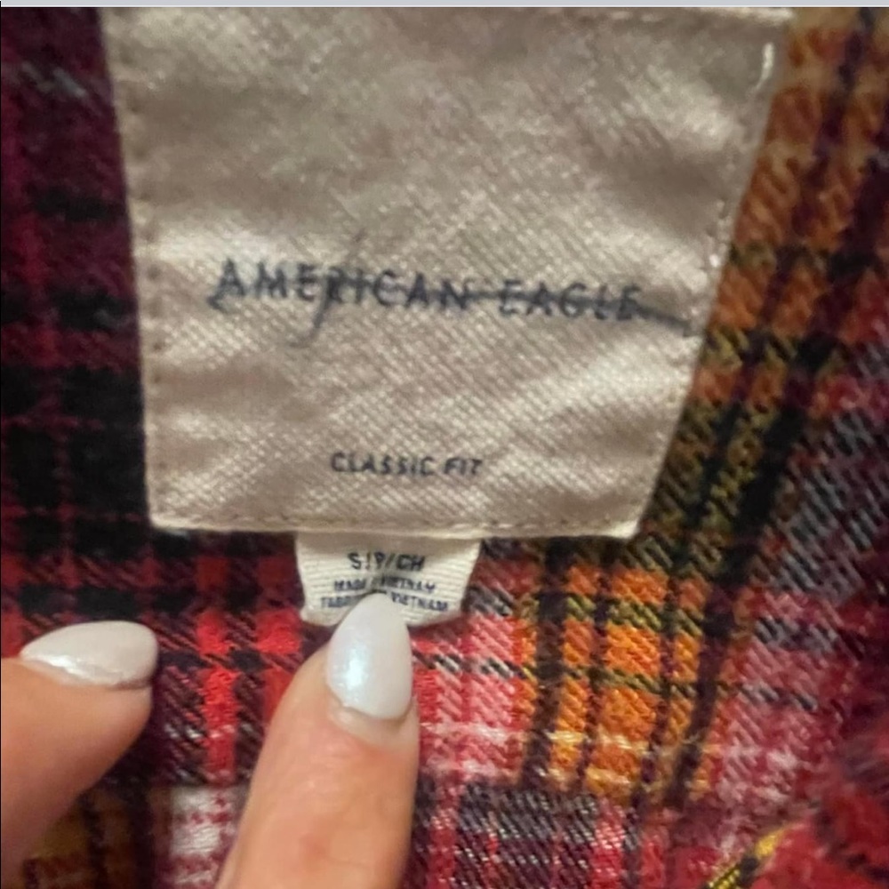 Flannel button down tunic - Picture 2 of 2